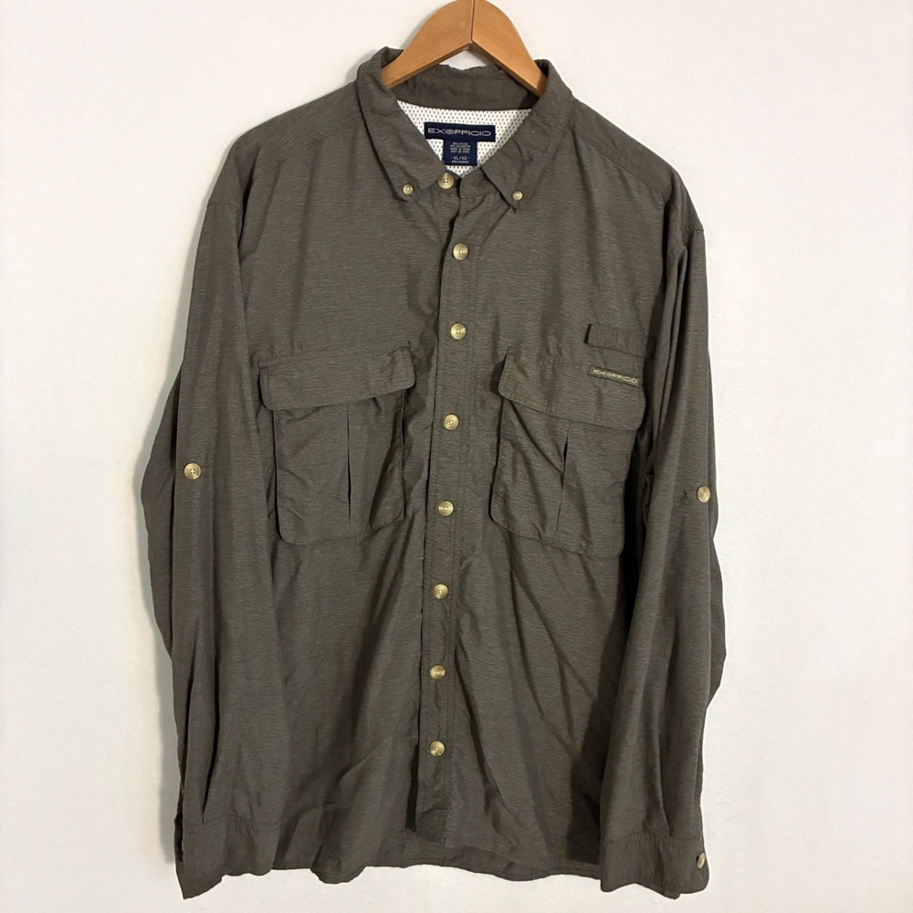 Exofficio Shirt Mens XL Long Sleeve Vented Hiking Gorpcore Outdoors Trek Fishing